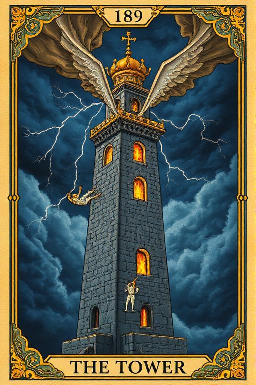 Carta La Torre - Arcano Mayor 16